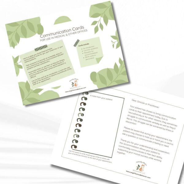 Naturally Effective Behavior Augmentative Communication Cards